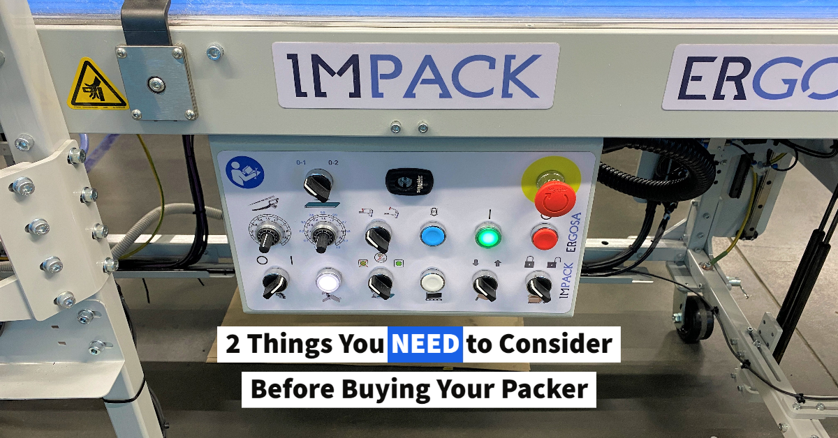 Impack packaging, what to consider before buying a folder-gluer packer.