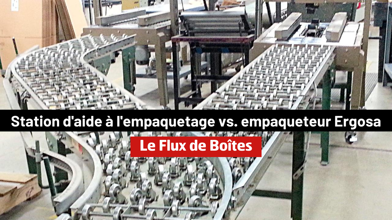 Station d'aide à l'empaquetage vs. empaqueteur Ergosa : Comment affecte-t-il le flux de boîtes ?