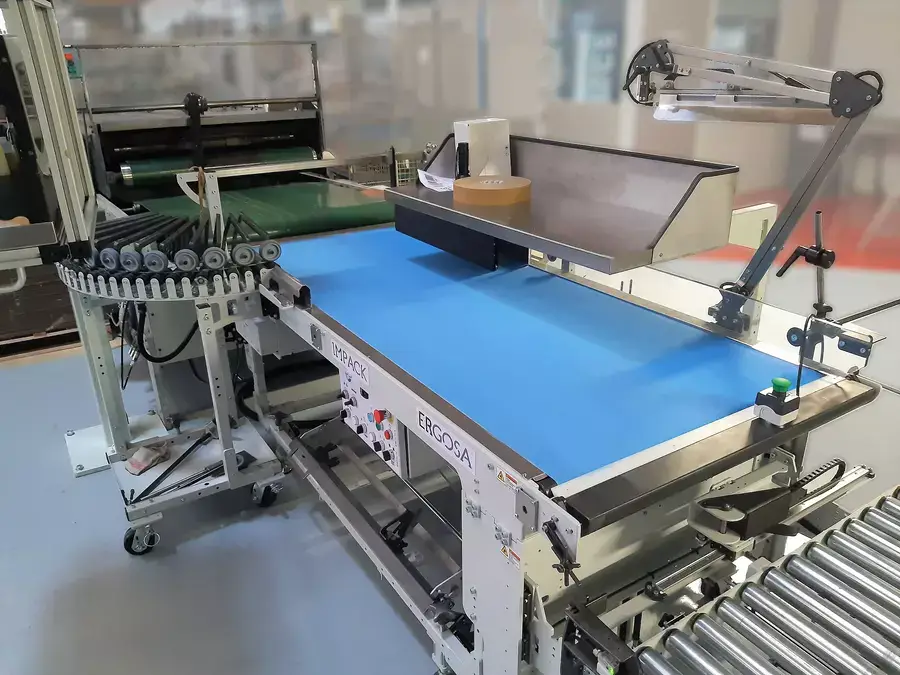 Impack packaging's Ergosa A folder-gluer packer.