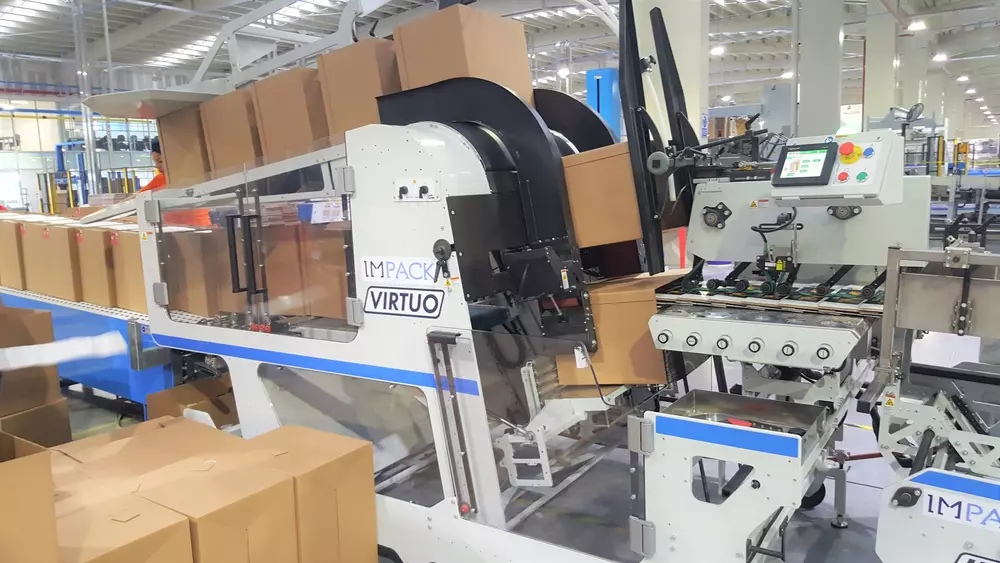 Impack packaging Virtuo folder-gluer packer